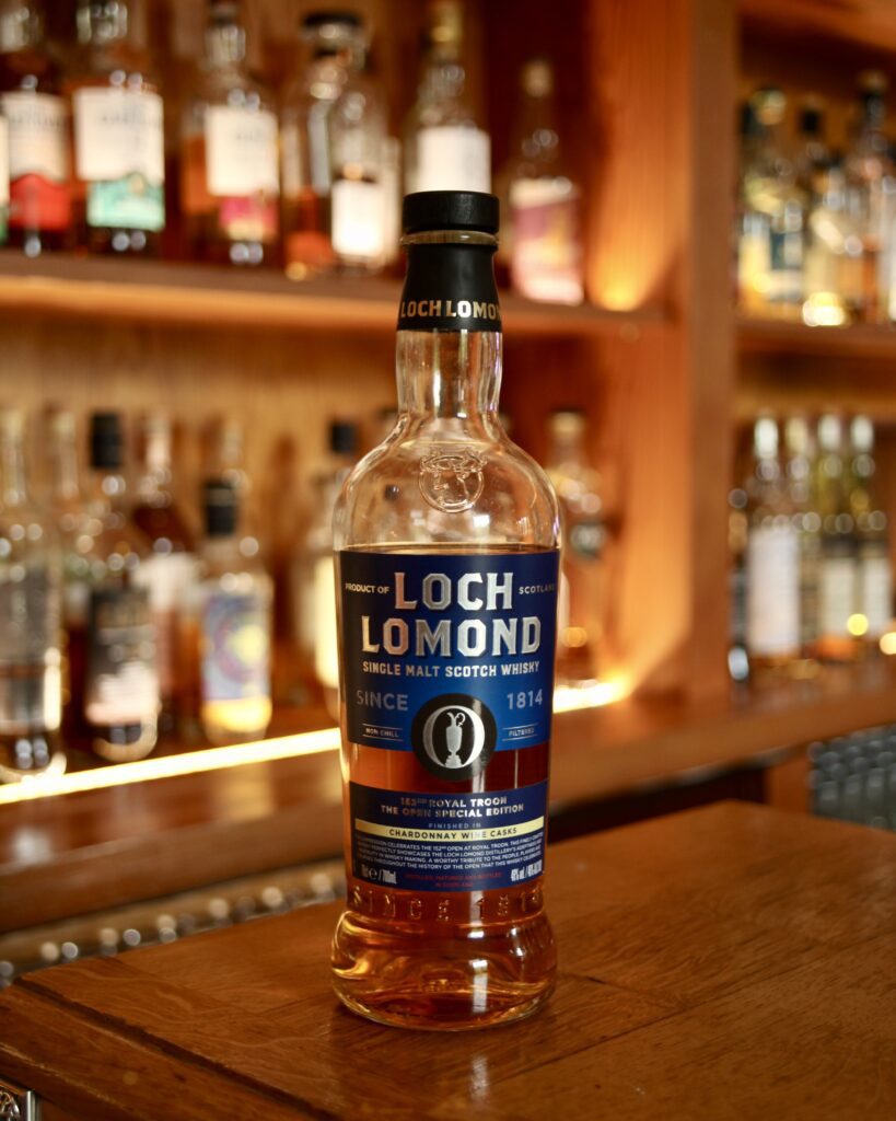 One for the golf fans out there (which I am not). Golf is tied to Scotland at the hip and is one of the first things people think of when they picture our beautiful country. This Loch Lomond is a special edition celebrating the 152nd Open at Royal Troon in Scotland. Loch Lomond is known for being a very experimental distillery producing pretty much any style of whisky you could think of and also using different styles of yeasts and casks. This whisky has been matured in a Chardonnay wine cask and comes with a lot of honey, apple, vanilla and pears. The finish also comes with a milk chocolate and citrus note, which makes this whisky perfect after a long day on the golf course.